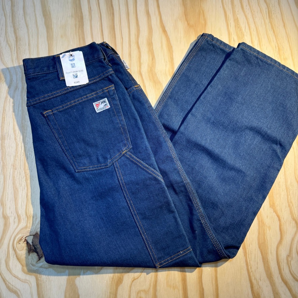 Tyndale Men's F290T Arc Rated Flame Resistant Canvas Carpenter Jeans Blue 32x30